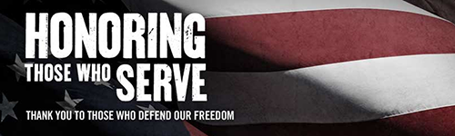 Honoring Those Who Serve Banner